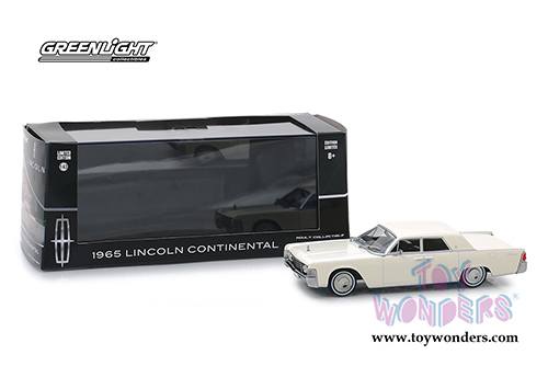 Greenlight - Lincoln Continental Hard Top (1965, 1/43 scale diecast model car, Wimbledon White) 86328