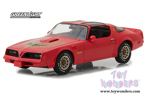 Greenlight - Pontiac Firebird Trans AM T-Top (1977, 1/43 scale diecast model car, Firethorn Red) 86330