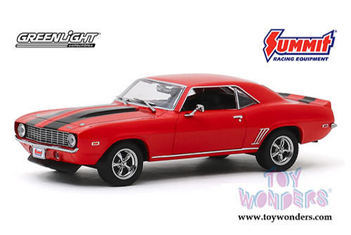Greenlight - Chevrolet&reg; Camaro&reg; - Since 1968 Summit Racing Equipment - Home of Performance (1969, 1/43 scale diecast model car, Red) 86342