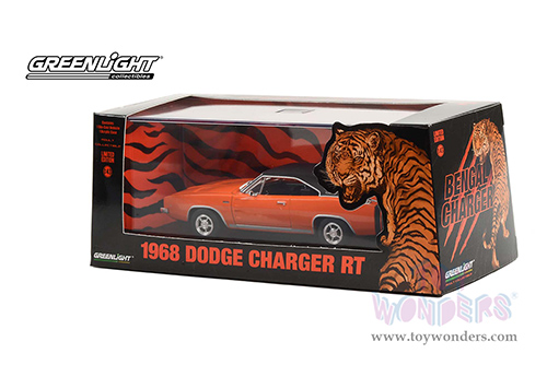Greenlight - Dodge Bengal Charger R/T - Tom Kneer Dodge, Cincinnati, Ohio (1968, 1/43 scale diecast model car, Orange/Black) 86354