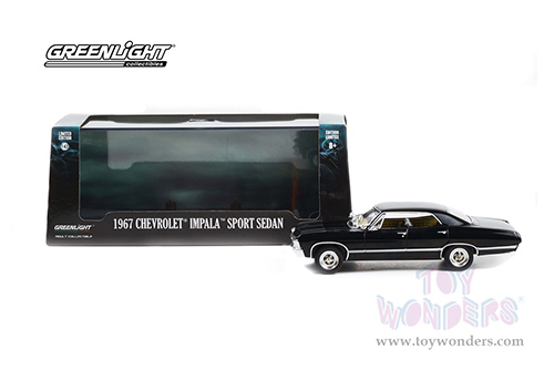 Greenlight - Chevrolet&reg; Impala Sport Sedan (1967, 1/43 scale diecast model car, Tuxedo Black) 86443