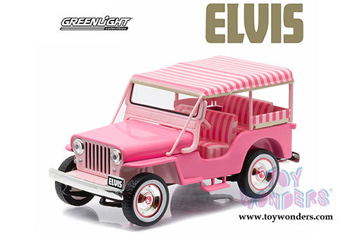 Greenlight Hollywood - Jeep Surrey CJ3B "Pink Jeep" Elvis Presley (1960, 1/43 scale diecast model car, Pink) 86472