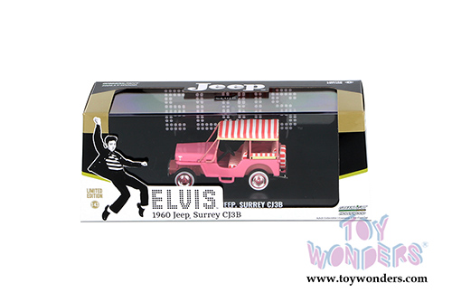 Greenlight Hollywood - Jeep Surrey CJ3B "Pink Jeep" Elvis Presley (1960, 1/43 scale diecast model car, Pink) 86472