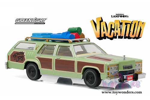 Greenlight Hollywood - National Lampoon's Vacation Truckster "Wagon Queen" Honky Lips Version (1/43 scale diecast model car, Green) 86482
