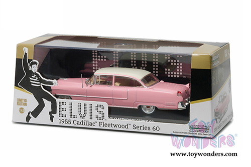 Greenlight Hollywood - Elvis Presley Cadillac Fleetwood Series 60 Hardtop (1955, 1/43 scale diecast model car, Pink) 86491