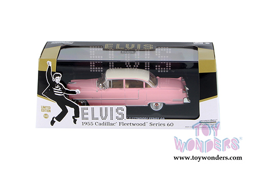Greenlight Hollywood - Elvis Presley Cadillac Fleetwood Series 60 Hardtop (1955, 1/43 scale diecast model car, Pink) 86491