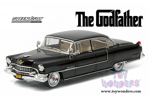 Greenlight Hollywood - The Godfather Cadillac Fleetwood Series 60 Hard Top (1955, 1/43 scale diecast model car, Black) 86492