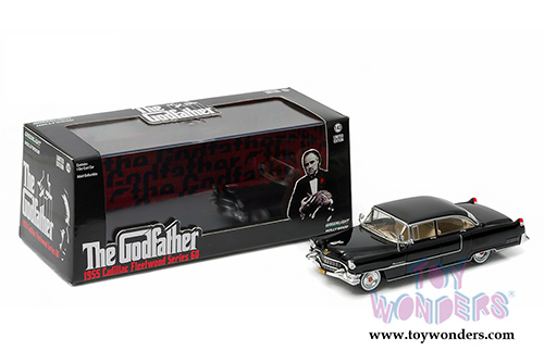 Greenlight Hollywood - The Godfather Cadillac Fleetwood Series 60 Hard Top (1955, 1/43 scale diecast model car, Black) 86492
