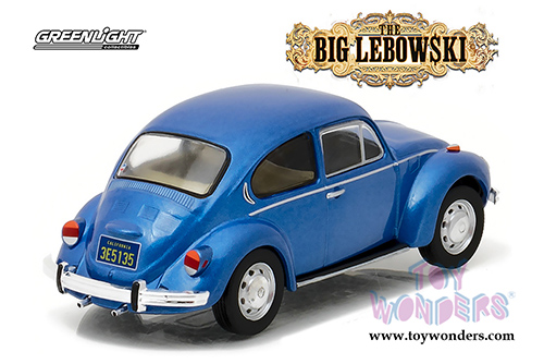 Greenlight Hollywood - The Big Lebowski | Da Fino's Volkswagen Beetle Hardtop (1973, 1/43 scale diecast model car, Blue) 86496
