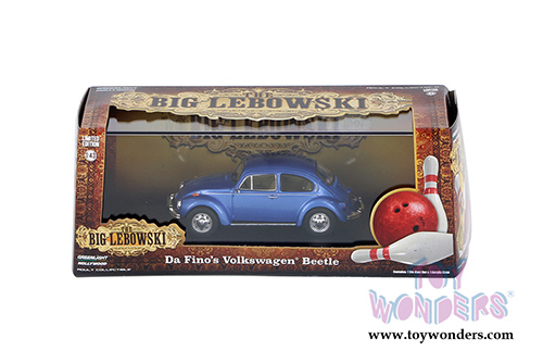 Greenlight Hollywood - The Big Lebowski | Da Fino's Volkswagen Beetle Hardtop (1973, 1/43 scale diecast model car, Blue) 86496