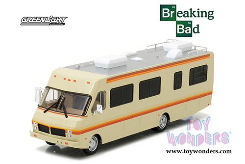Greenlight Hollywood Breaking Bad - Fleetwood Bounder RV (1986, 1/43 scale diecast model car, Beige) 86500