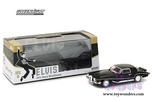 Greenlight Hollywood - Stutz Blackhawk Elvis Presley (1971, 1/43 scale diecast model car, Black) 86503