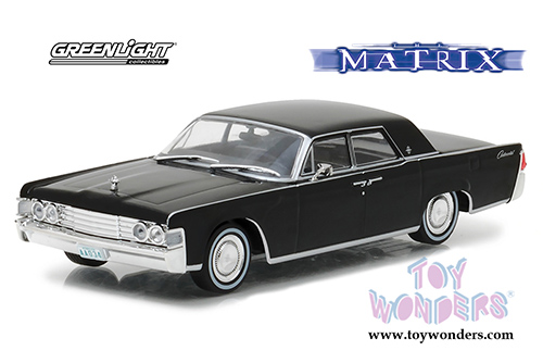 Greenlight Hollywood - The Matrix Lincoln Continental Hardtop (1965, 1/43 scale diecast model car, Black) 86512