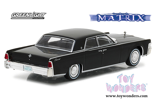 Greenlight Hollywood - The Matrix Lincoln Continental Hardtop (1965, 1/43 scale diecast model car, Black) 86512