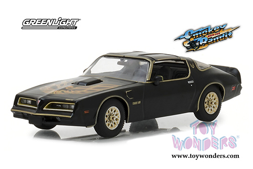 Greenlight Hollywood - Smokey and The Bandit Pontiac Firebird Trans AM T-Top (1977, 1/43 scale diecast model car, Black) 86513