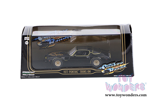 Greenlight Hollywood - Smokey and The Bandit Pontiac Firebird Trans AM T-Top (1977, 1/43 scale diecast model car, Black) 86513