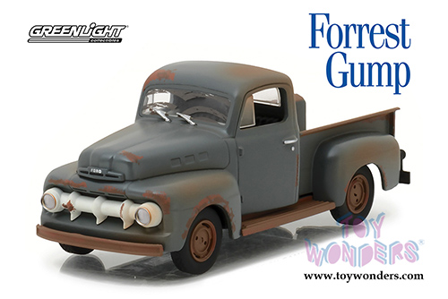 Greenlight Hollywood - Forrest Gump Ford F1 Pick Up Truck (1951, 1/43 scale diecast model car, Gray) 86514
