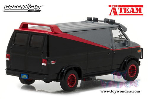 Greenlight - Hollywood The A-Team&trade; (TV Series, 1983-87) GMC&reg; Vandura (1983, 1/43 scale diecast model car, Black/Gray) 86515