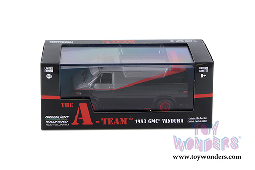 Greenlight - Hollywood The A-Team&trade; (TV Series, 1983-87) GMC&reg; Vandura (1983, 1/43 scale diecast model car, Black/Gray) 86515