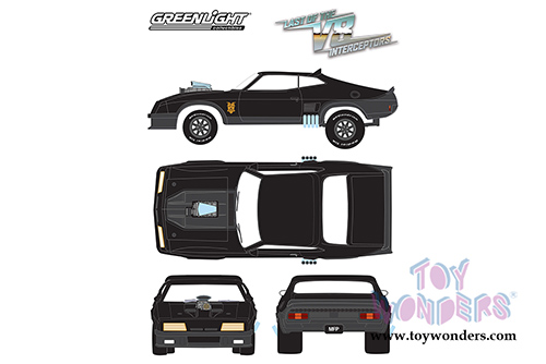 Greenlight - Hollywood Last of the V8 Interceptors Ford Falcon XB Hard Top (1973, 1/43 scale diecast model car, Black) 86522