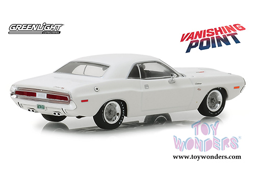 Greenlight Hollywood - Dodge Challenger R/T  "Vanishing Point" (1970, 1/43 scale diecast model car, White) 86545