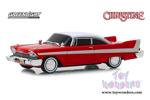 Greenlight Hollywood - Christine Plymouth Fury Hardtop - Evil Version with Blacked Out Windows (1958, 1/43 scale diecast model car, Red) 86575
