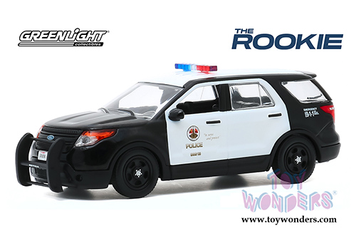 Greenlight Hollywood - Ford Police Interceptor Utility Los Angeles Police Department - The Rookie (2008-Current TV Series) (2013, 1/43 scale diecast model car, Black/White) 86587