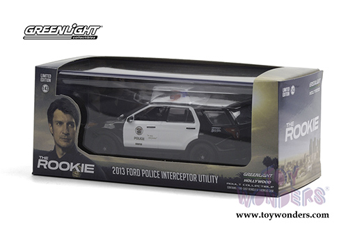 Greenlight Hollywood - Ford Police Interceptor Utility Los Angeles Police Department - The Rookie (2008-Current TV Series) (2013, 1/43 scale diecast model car, Black/White) 86587