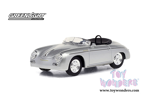 Greenlight - Porsche 356 Speedster Super (1958, 1/43 scale diecast model car, Silver) 86597