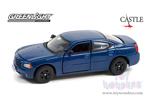 Greenlight Hollywood - Castle (2009-16 TV Series) - Detective Kate Beckett's 2006 Dodge Charger (2006, 1/43 scale diecast model car, Midnight Blue Pearlcoat) 86604