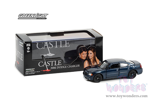 Greenlight Hollywood - Castle (2009-16 TV Series) - Detective Kate Beckett's 2006 Dodge Charger (2006, 1/43 scale diecast model car, Midnight Blue Pearlcoat) 86604