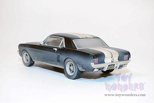 Greenlight Hollywood - Creed II (2018) Adonis Creed's Ford Mustang Coupe Weathered (1967, 1/43 scale diecast model car, Matte Black) 86621