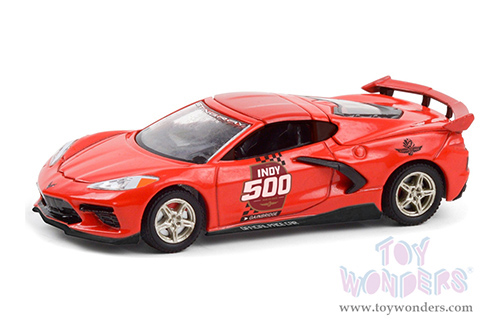 Greenlight - Chevrolet® Corvette C8 Stingray Coupe - 104th Running of the Indianapolis 500 Official Pace Car (2020, 1/43 scale diecast model car, Red) 86622