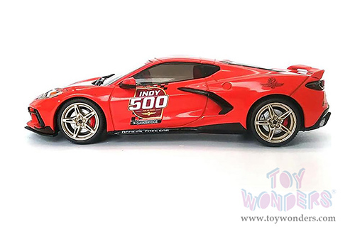 Greenlight - Chevrolet® Corvette C8 Stingray Coupe - 104th Running of the Indianapolis 500 Official Pace Car (2020, 1/43 scale diecast model car, Red) 86622