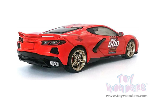 Greenlight - Chevrolet® Corvette C8 Stingray Coupe - 104th Running of the Indianapolis 500 Official Pace Car (2020, 1/43 scale diecast model car, Red) 86622