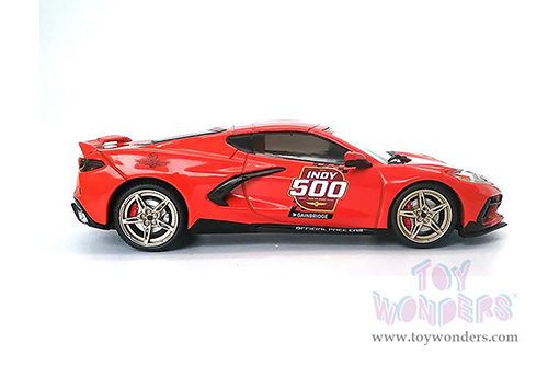 Greenlight - Chevrolet® Corvette C8 Stingray Coupe - 104th Running of the Indianapolis 500 Official Pace Car (2020, 1/43 scale diecast model car, Red) 86622