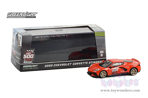 Greenlight - Chevrolet® Corvette C8 Stingray Coupe - 104th Running of the Indianapolis 500 Official Pace Car (2020, 1/43 scale diecast model car, Red) 86622
