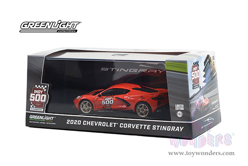 Greenlight - Chevrolet® Corvette C8 Stingray Coupe - 104th Running of the Indianapolis 500 Official Pace Car (2020, 1/43 scale diecast model car, Red) 86622