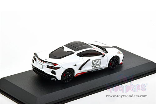 Greenlight - Chevrolet® Corvette C8 Stingray Coupe - Road America Official Pace Car (2020, 1/43 scale diecast model car, White) 86623