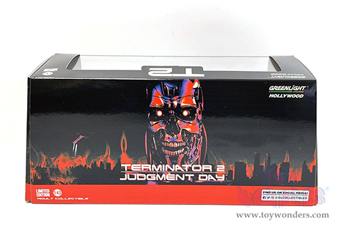 Greenlight Hollywood - Freightliner FLA 9664 "Terminator 2" Judgement Day (1984, 1/43 scale diecast model car, Black) 86627