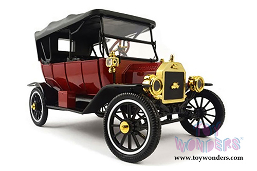 Motor City  - Ford Model T Convertible with Top Up (1915, 1/18 scale diecast model car, Red) 88133