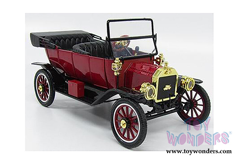 Motor City Coca-Cola - Ford Model T Convertible with Top Down (1915, 1/18 scale diecast model car, Red) 88141