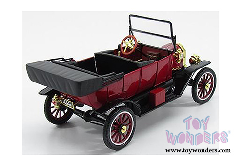 Motor City Coca-Cola - Ford Model T Convertible with Top Down (1915, 1/18 scale diecast model car, Red) 88141
