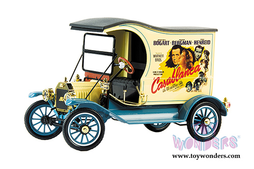Motor City Classics - Ford Model T Cargo Van "Casablanca" (1917, 1/18 scale diecast model car, Yellow/Blue) 88150