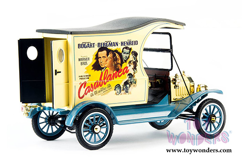 Motor City Classics - Ford Model T Cargo Van "Casablanca" (1917, 1/18 scale diecast model car, Yellow/Blue) 88150