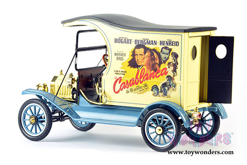 Motor City Classics - Ford Model T Cargo Van "Casablanca" (1917, 1/18 scale diecast model car, Yellow/Blue) 88150
