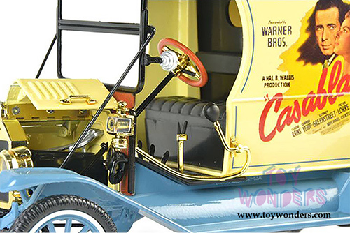 Motor City Classics - Ford Model T Cargo Van "Casablanca" (1917, 1/18 scale diecast model car, Yellow/Blue) 88150