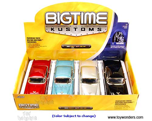 Jada Toys Bigtime Kustoms - Chevy Bel Air Hard Top (1955, 1/24 scale diecast model car, Asstd.) 90234CK