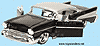 Show product details for Jada Toys Dub City Oldskool - Chevy Bel Air Chopped Top (1957, 1:24, Asstd.) 90237A
