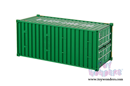 Diecast Masters - 20' Dry Goods Sea Shipping Container "Evergreen" - Transport Series (1/50 Plastic scale model car, Green) 91025D